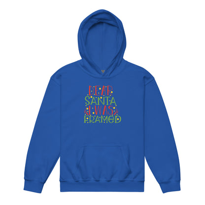 Dear Santa, I Was Framed Christmas Kids Hoodie