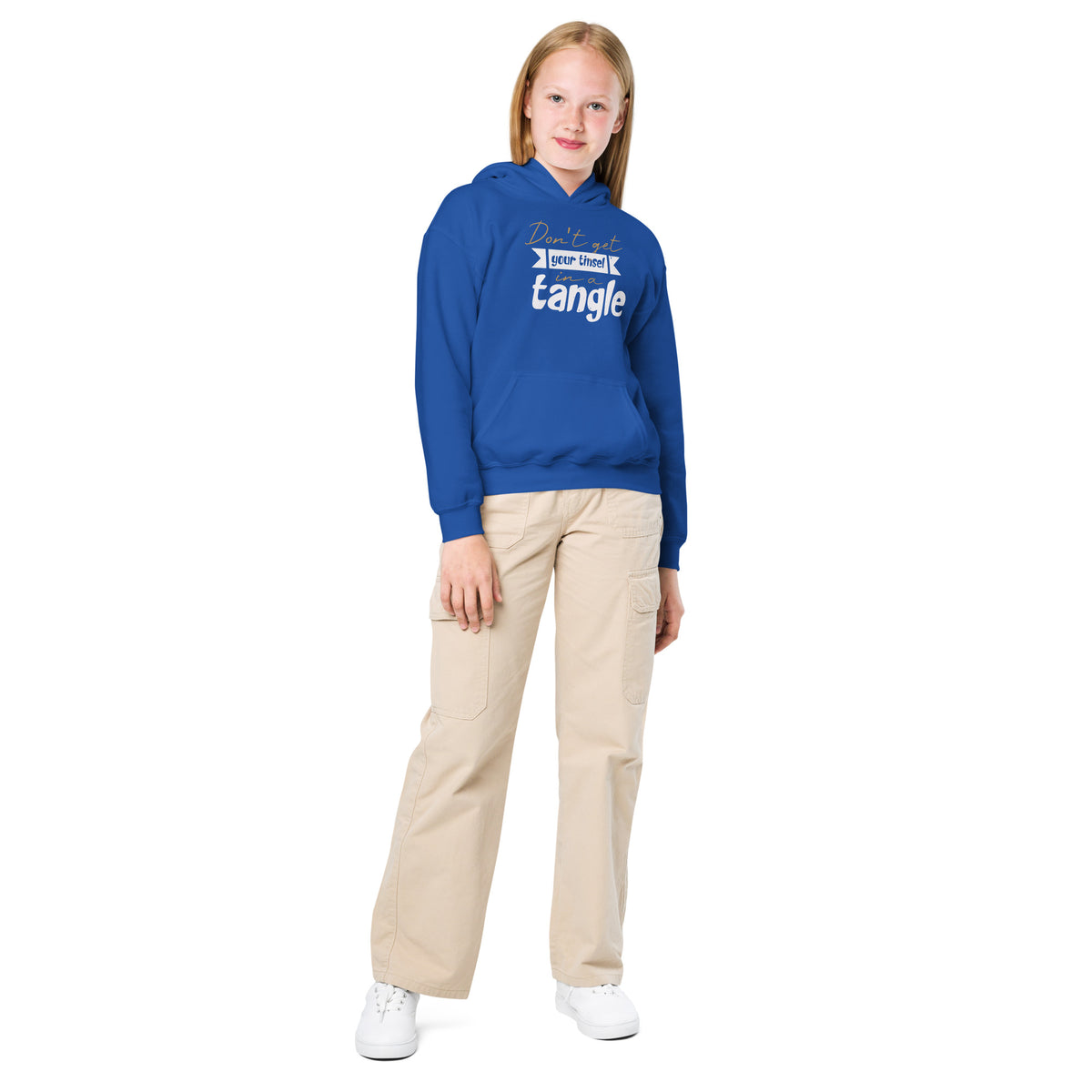 Don't Get Your Tinsel in a Tangle Christmas Kids Hoodie
