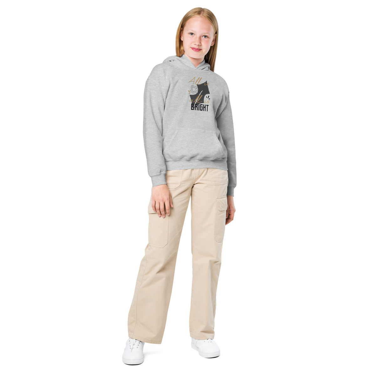 All Is Calm, All Is Bright Christmas Kids Hoodie
