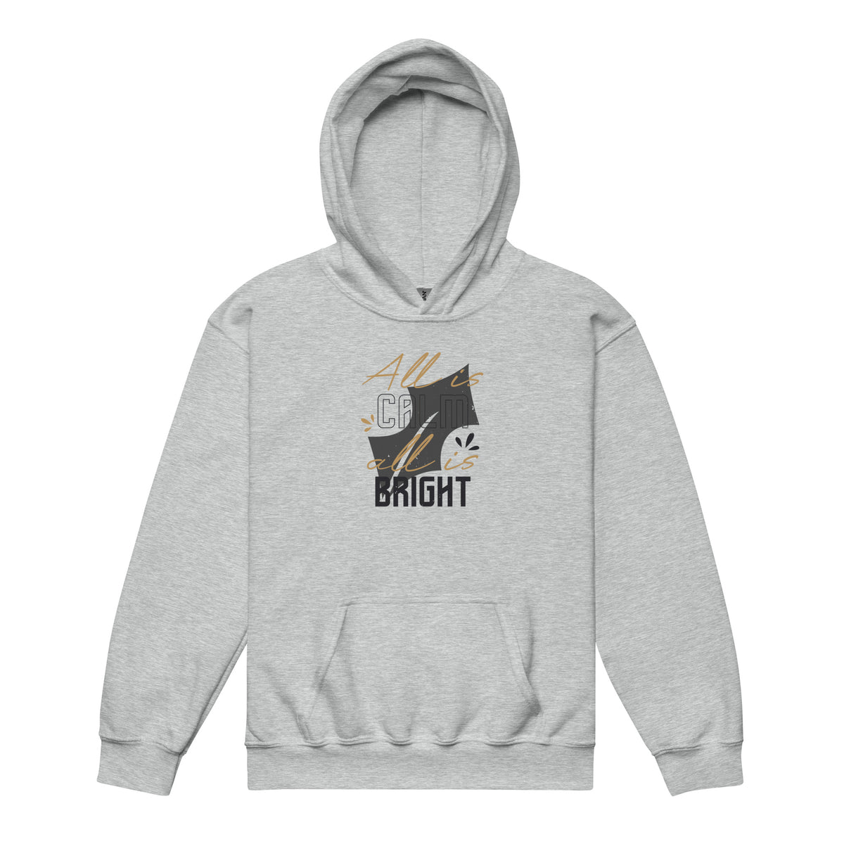 All Is Calm, All Is Bright Christmas Kids Hoodie