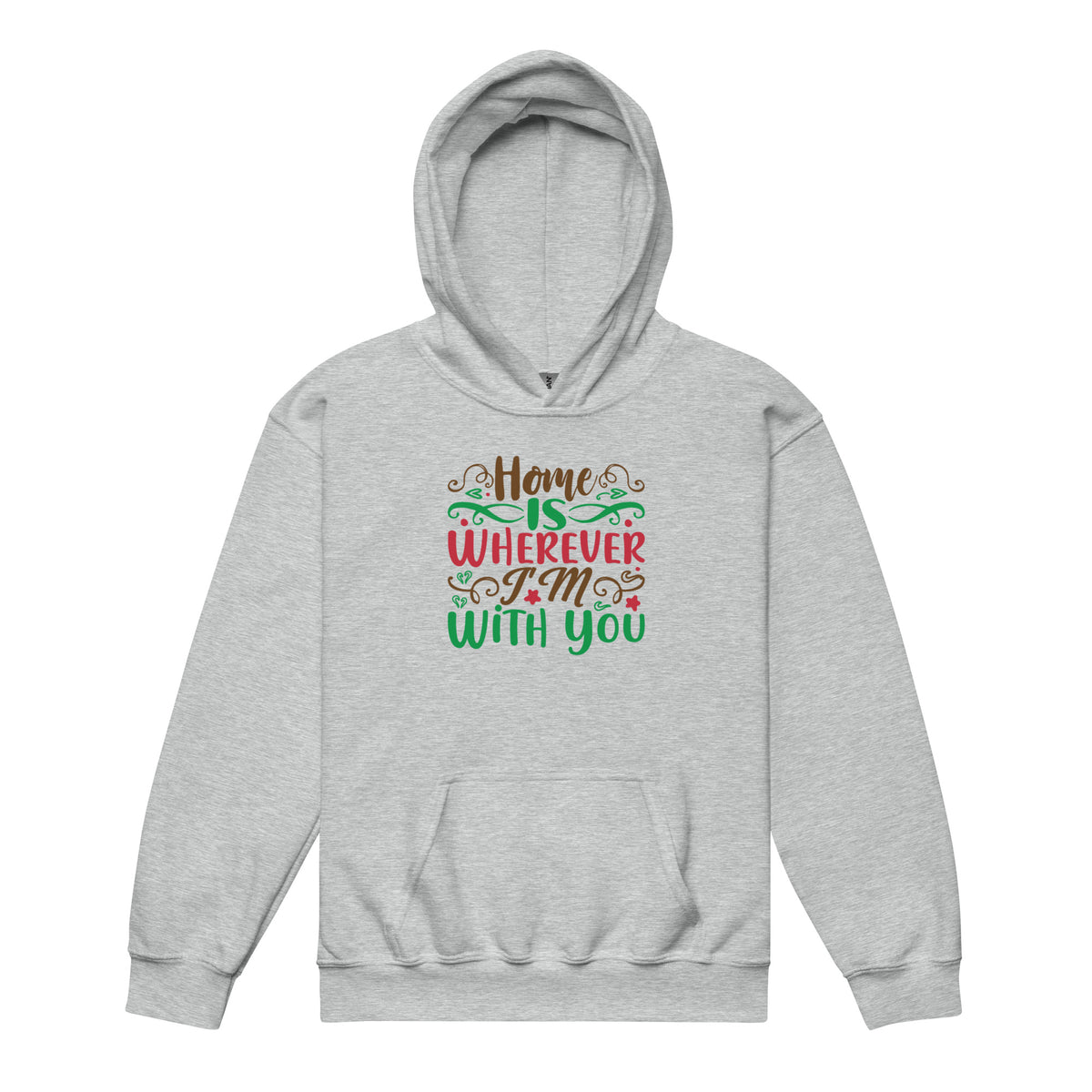 Home Is Wherever I'm with You Christmas Kids Hoodie