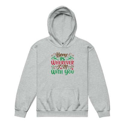 Home Is Wherever I'm with You Christmas Kids Hoodie