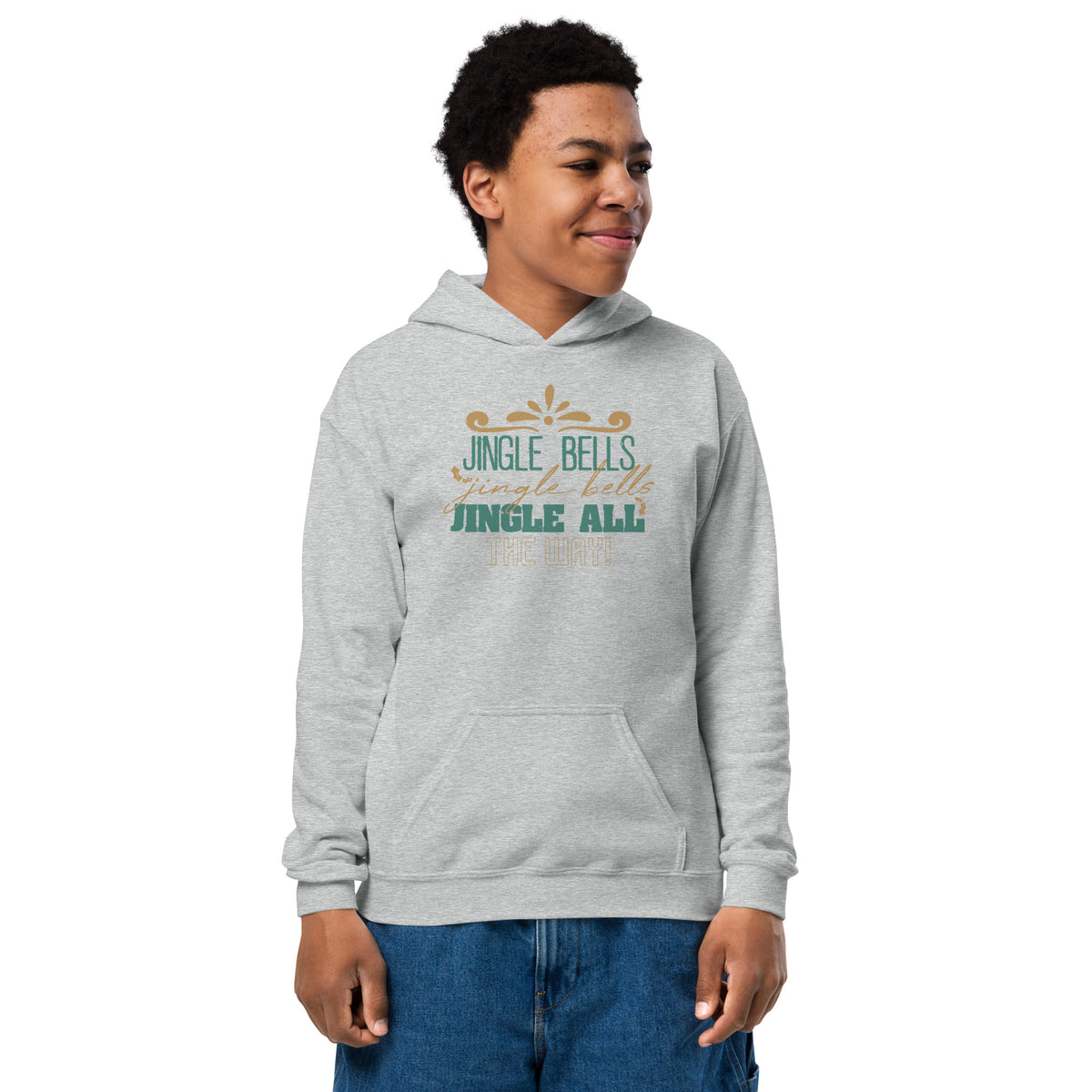 Jingle Bells, Jingle All the Way Christmas Kids Hoodie