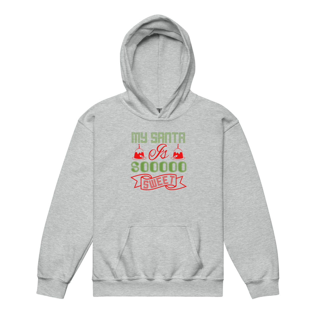 My Santa Is Soooo Sweet Christmas Kids Hoodie