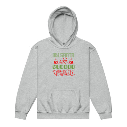 My Santa Is Soooo Sweet Christmas Kids Hoodie