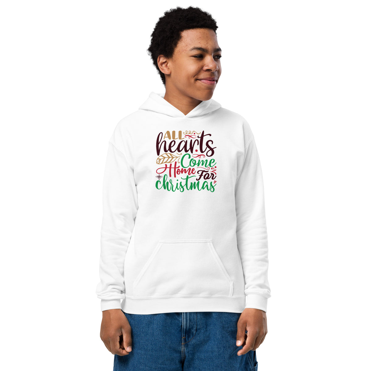 All Hearts Come Home for Christmas Kids Hoodie