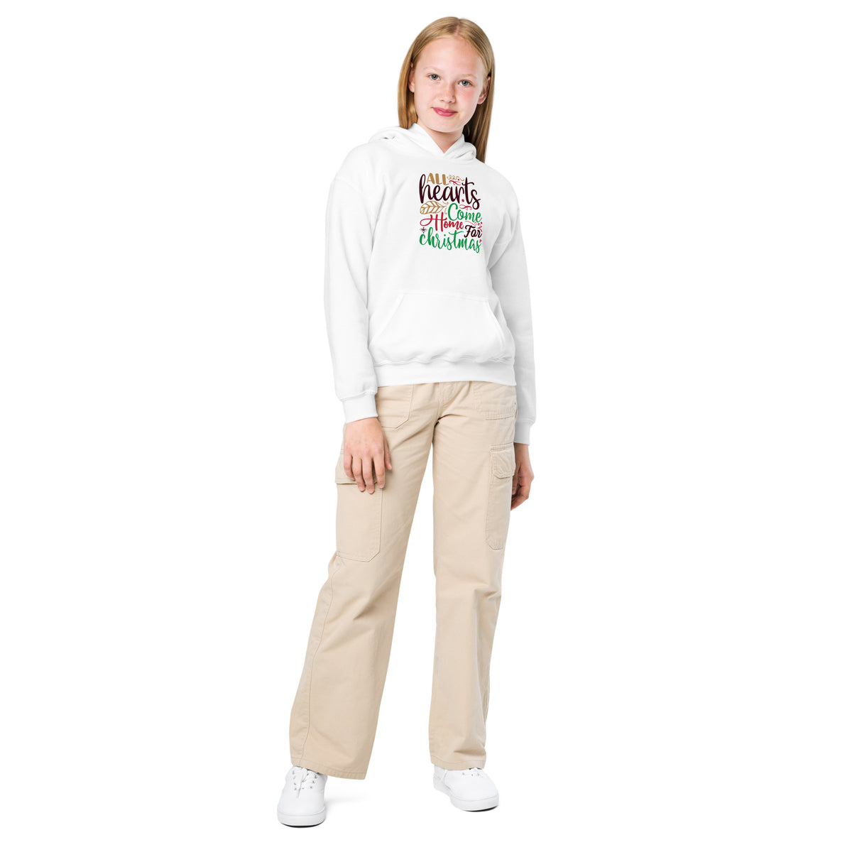 All Hearts Come Home for Christmas Kids Hoodie
