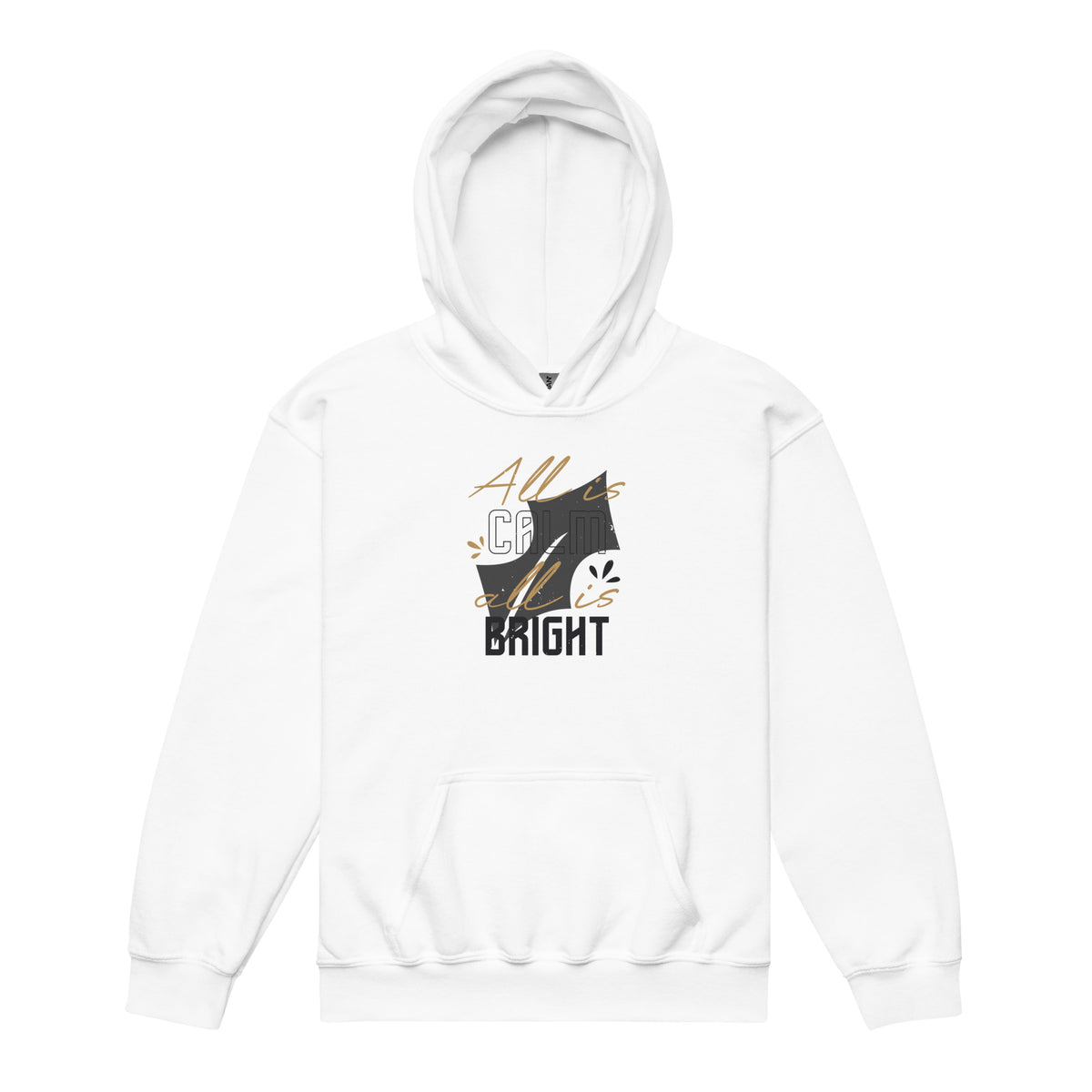 All Is Calm, All Is Bright Christmas Kids Hoodie