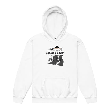 All Roads Lead Home for the Holidays Christmas Kids Hoodie
