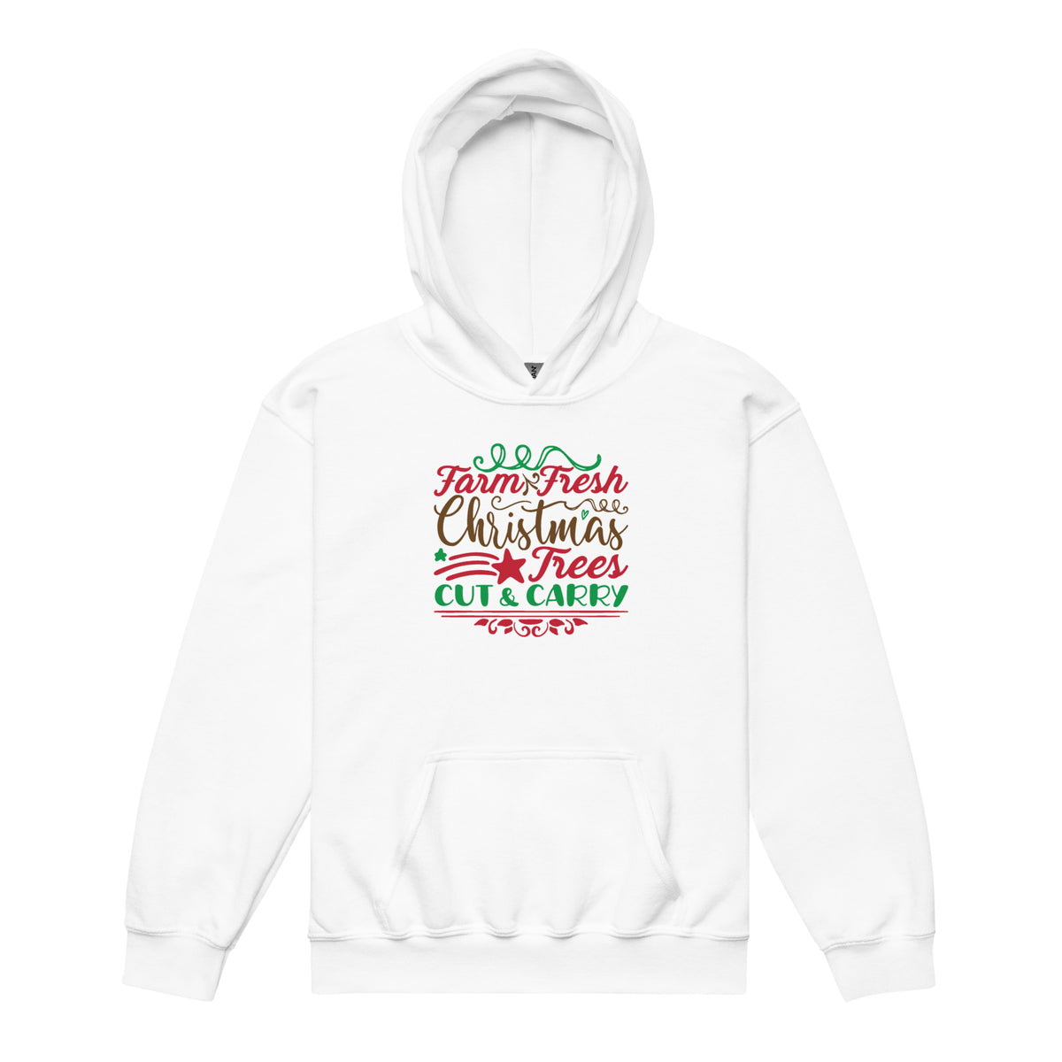 Farm Fresh Christmas Trees, Cut & Carry Kids Hoodie