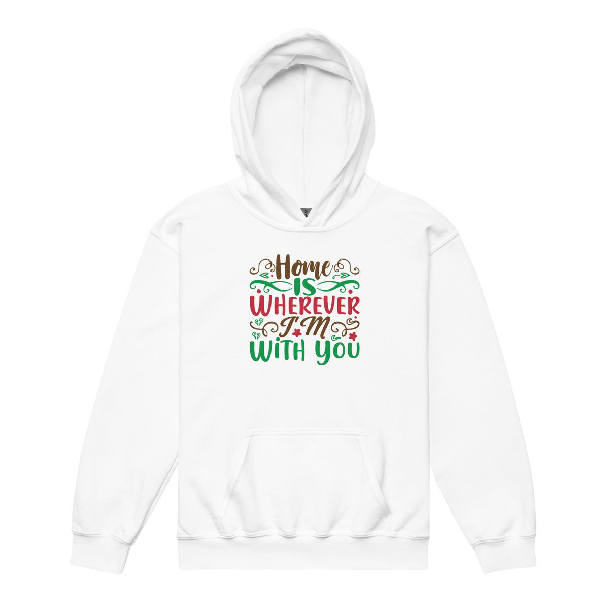 Home Is Wherever I'm with You Christmas Kids Hoodie