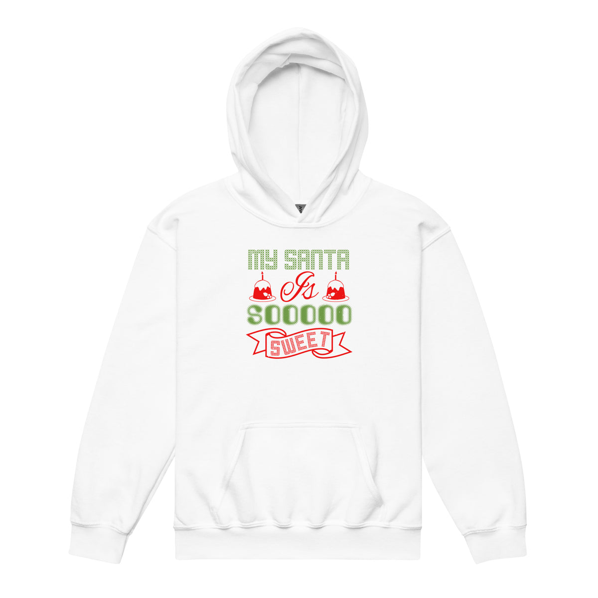 My Santa Is Soooo Sweet Christmas Kids Hoodie