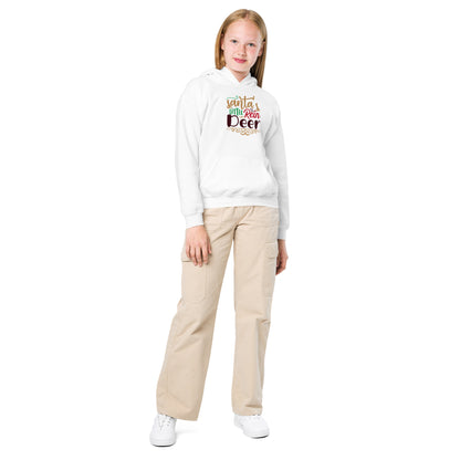 Santa's Little Reindeer Christmas Kids Hoodie
