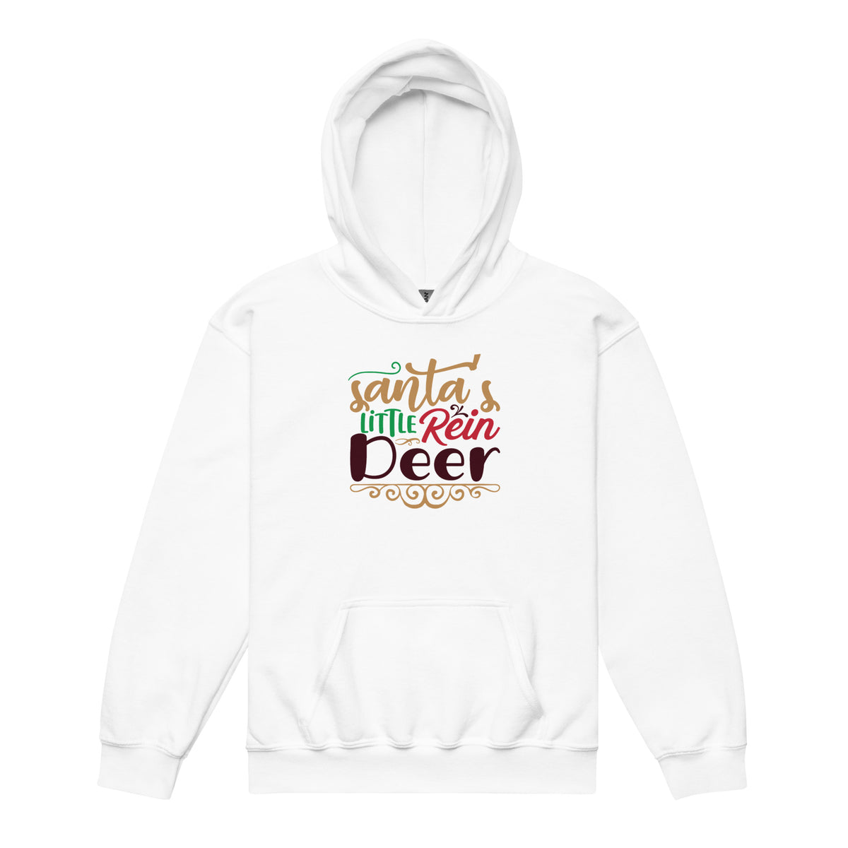 Santa's Little Reindeer Christmas Kids Hoodie