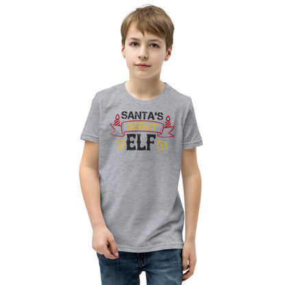 Santa's Cutest Elf Christmas Kids T-Shirt