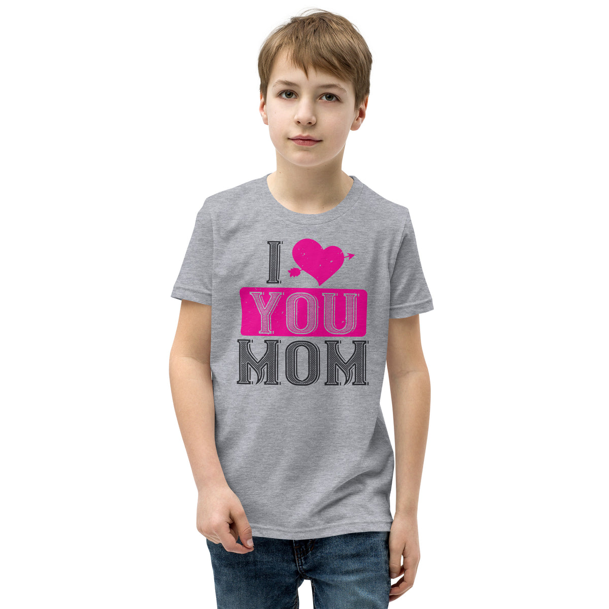 I Love You Mom Valentine's Day Kids T-Shirt