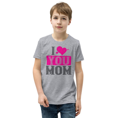 I Love You Mom Valentine's Day Kids T-Shirt