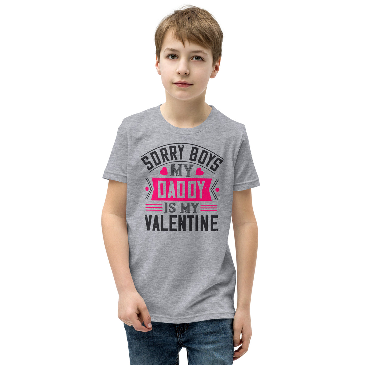 Sorry Boys, My Daddy Is My Valentine Kids T-Shirt