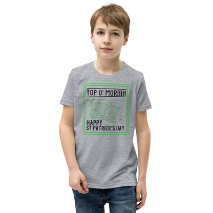 Top O' Mornin' Happy St. Patrick's Day Kids T-Shirt