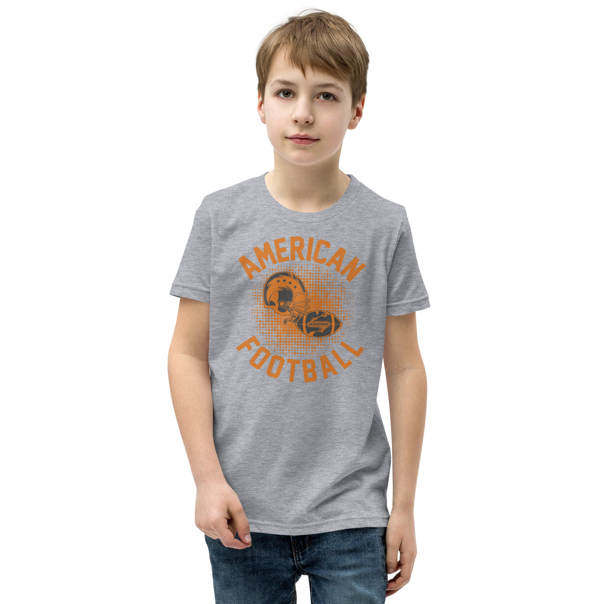 American Football Retro Helmet Kids T-Shirt