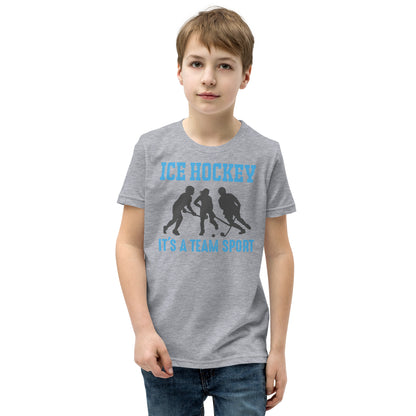 Ice Hockey It's a Team Sport Kids T-Shirt