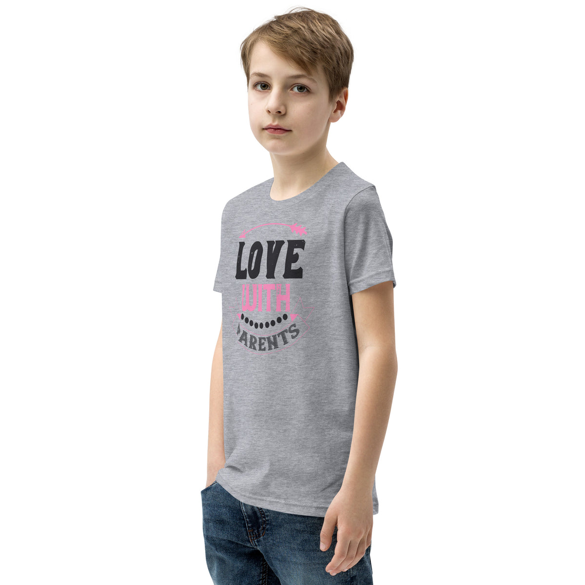 Love with Parents Valentine's Day Kids T-Shirt