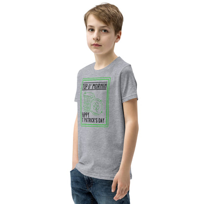 Top O' Mornin' Happy St. Patrick's Day Kids T-Shirt