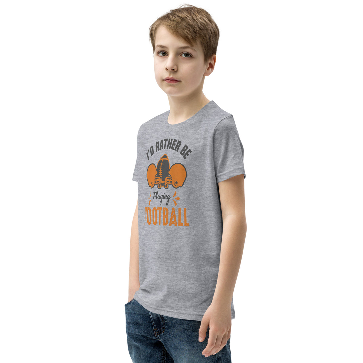 I'd Rather Be Playing Football Kids T-Shirt