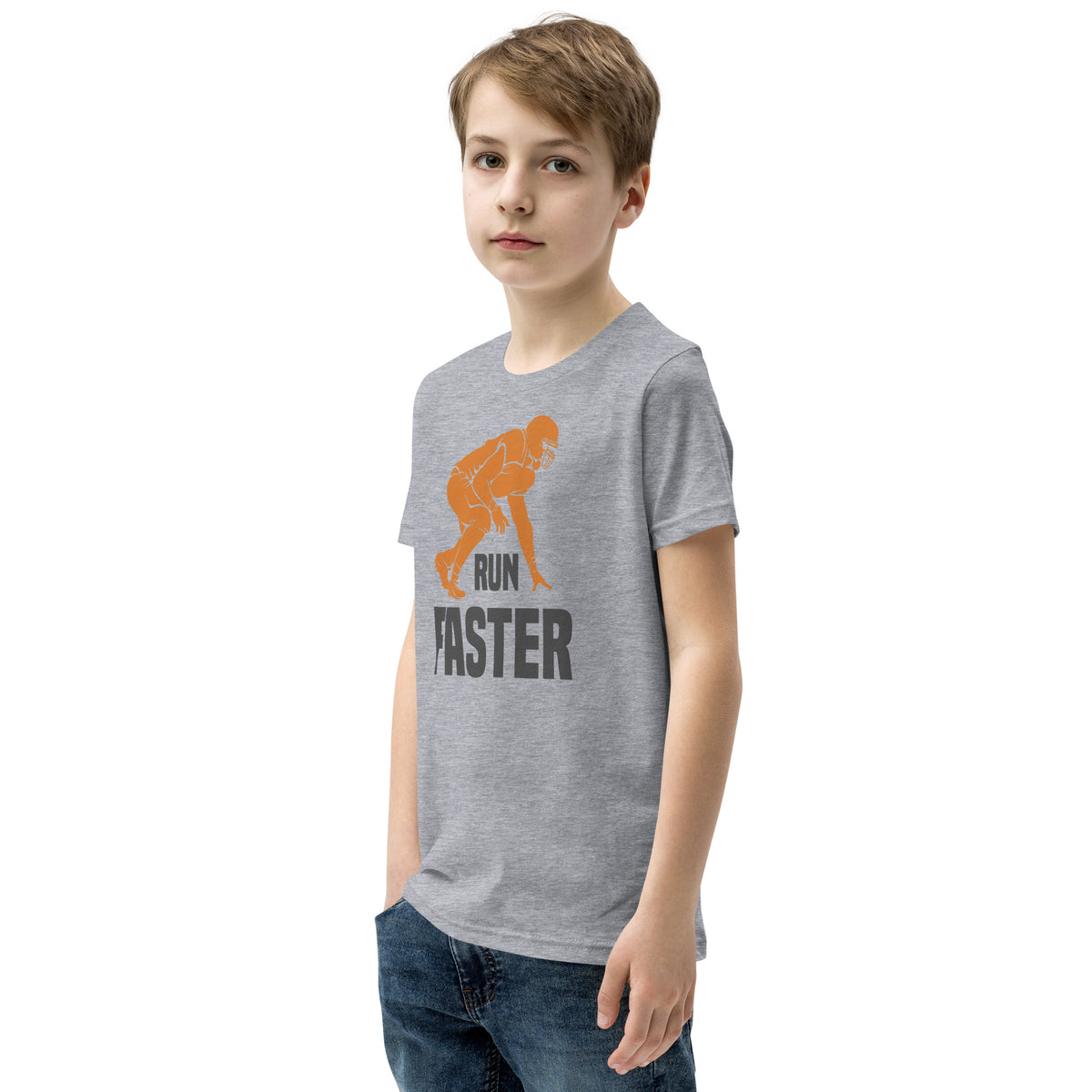 Run Faster Football Kids T-Shirt