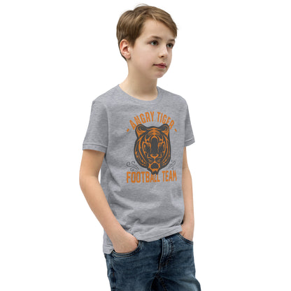 Angry Tiger Football Team Kids T-Shirt