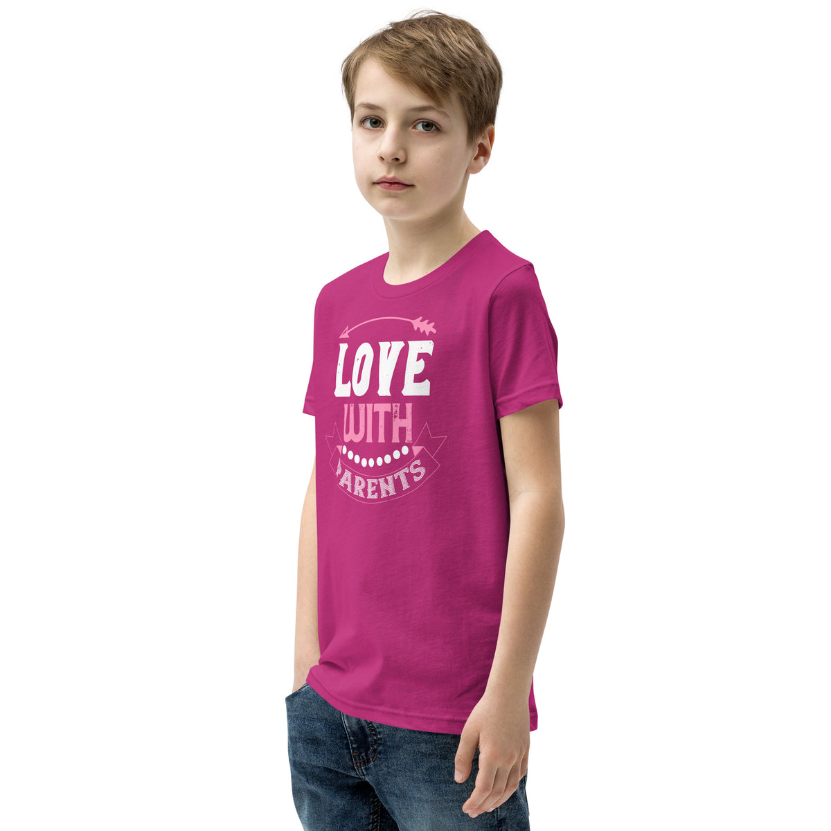 Love with Parents Valentine's Day Kids T-Shirt