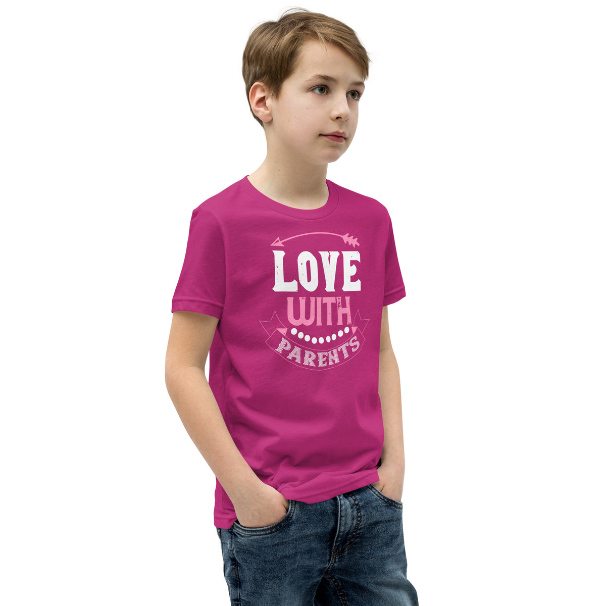 Love with Parents Valentine's Day Kids T-Shirt