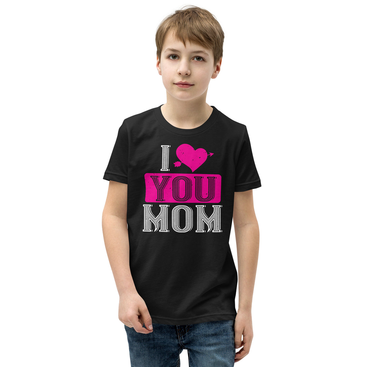 I Love You Mom Valentine's Day Kids T-Shirt