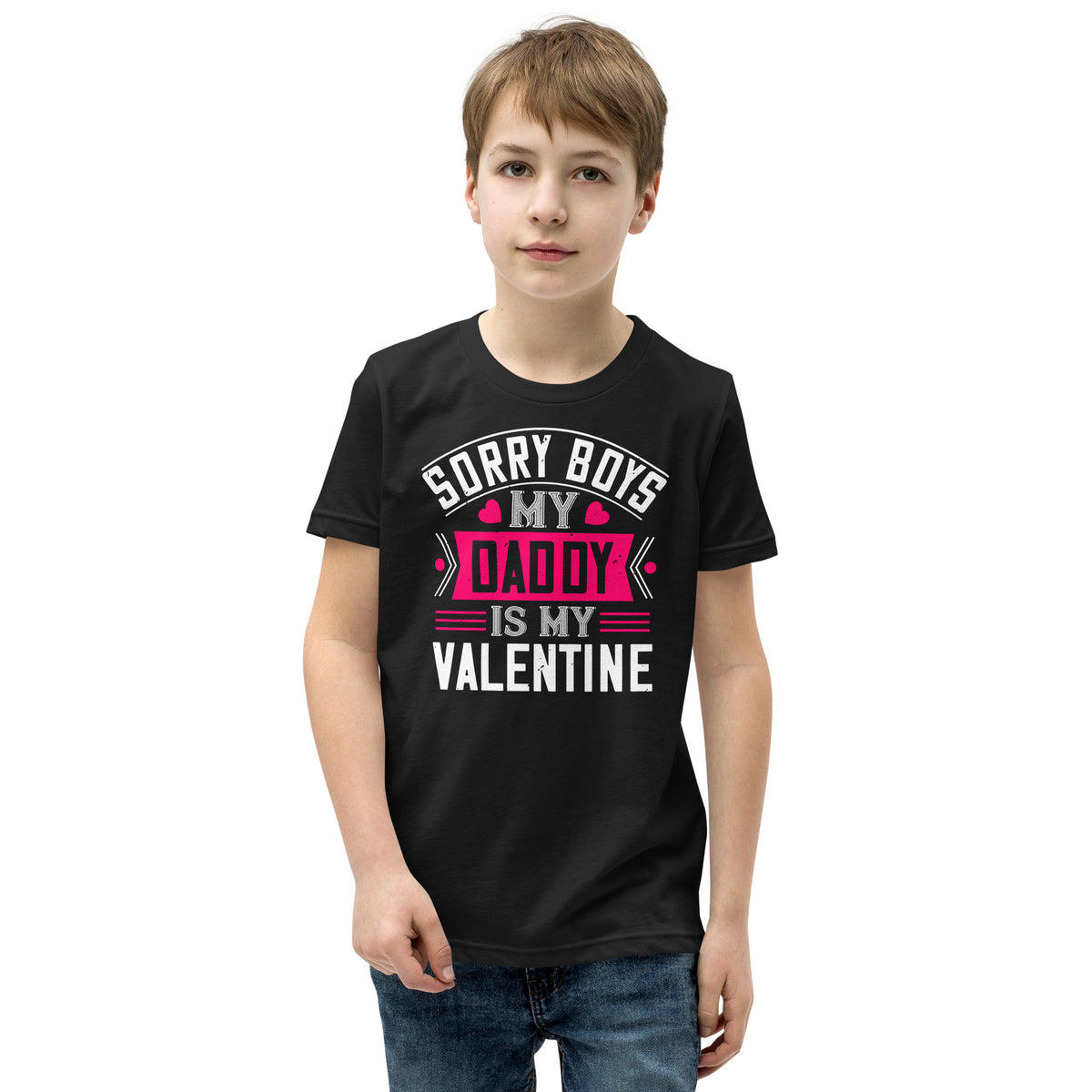 Sorry Boys, My Daddy Is My Valentine Kids T-Shirt