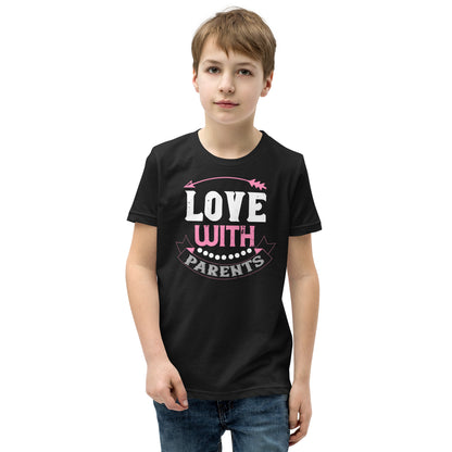 Love with Parents Valentine's Day Kids T-Shirt