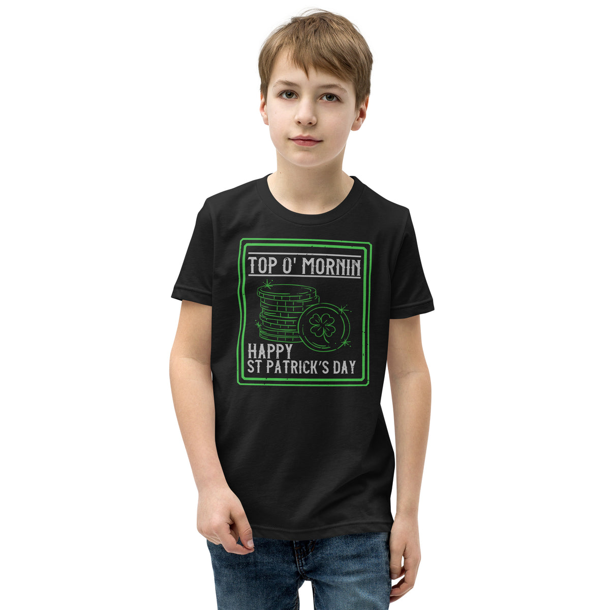 Top O' Mornin' Happy St. Patrick's Day Kids T-Shirt