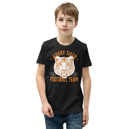 Angry Tiger Football Team Kids T-Shirt