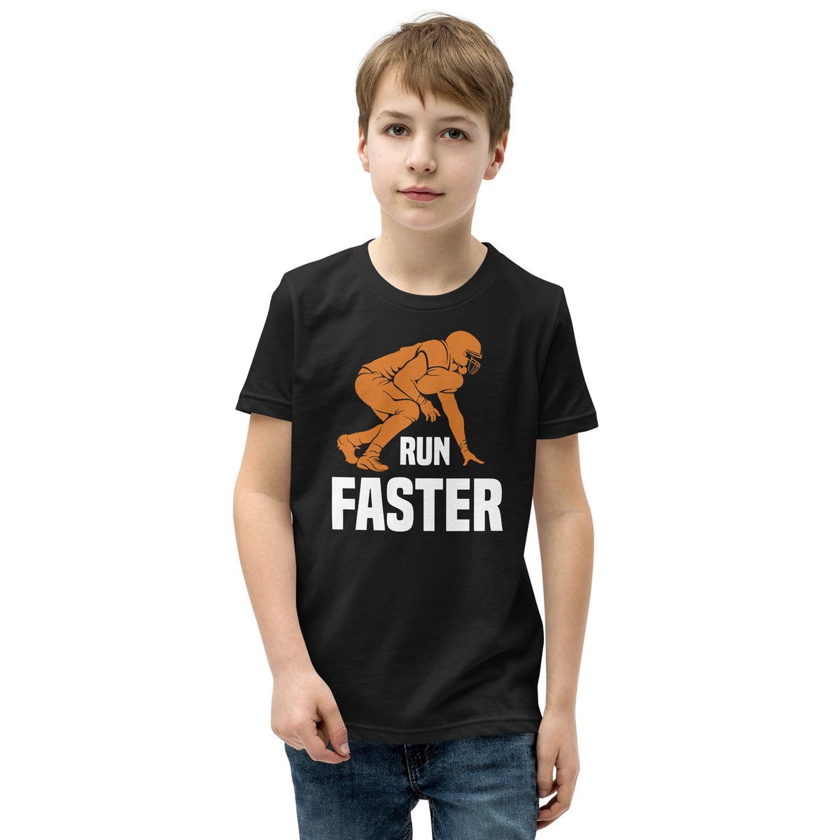 Run Faster Football Kids T-Shirt