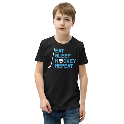 Eat Sleep Hockey Repeat Kids T-Shirt