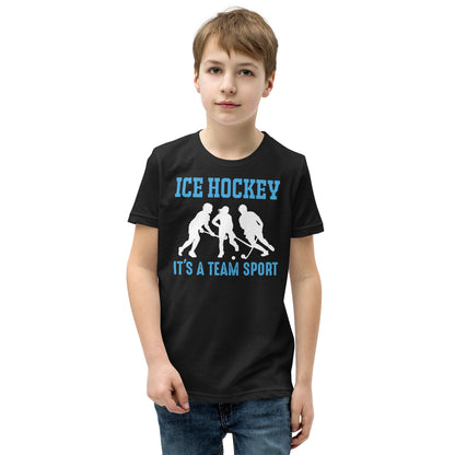 Ice Hockey It's a Team Sport Kids T-Shirt