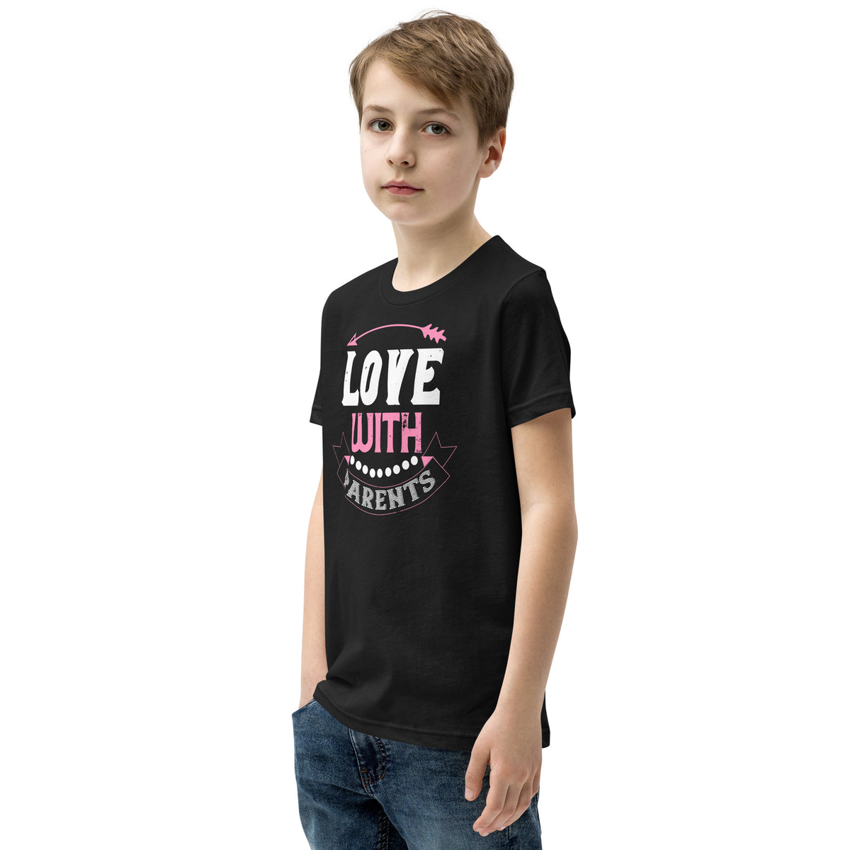 Love with Parents Valentine's Day Kids T-Shirt