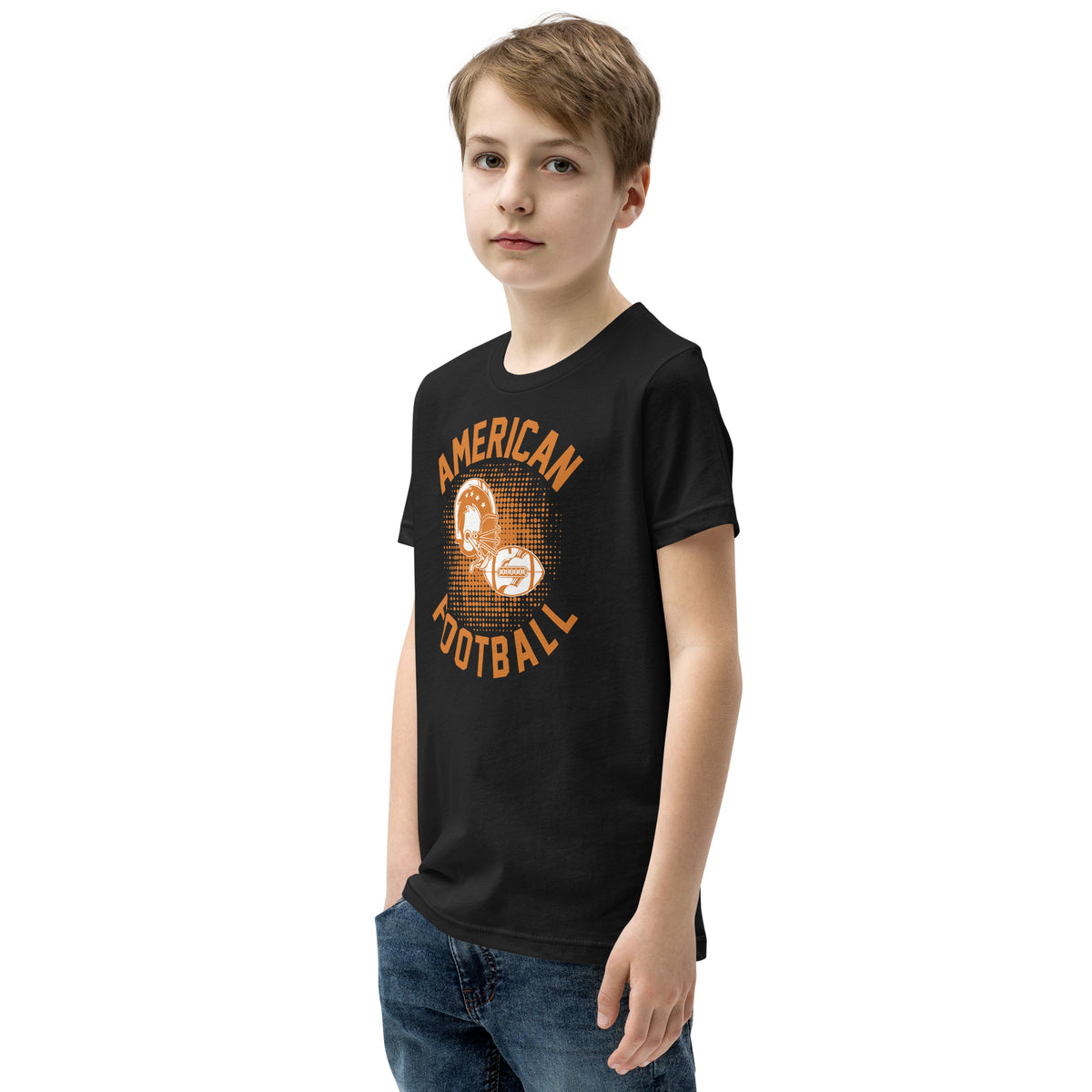 American Football Retro Helmet Kids T-Shirt