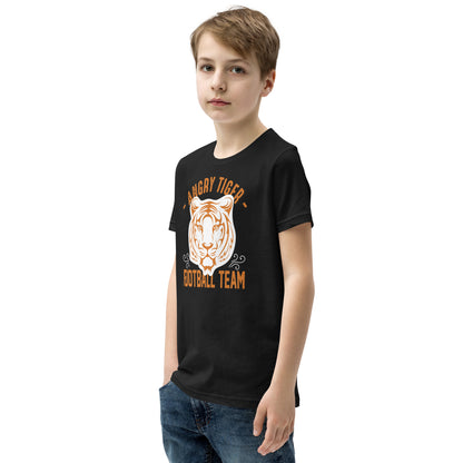 Angry Tiger Football Team Kids T-Shirt