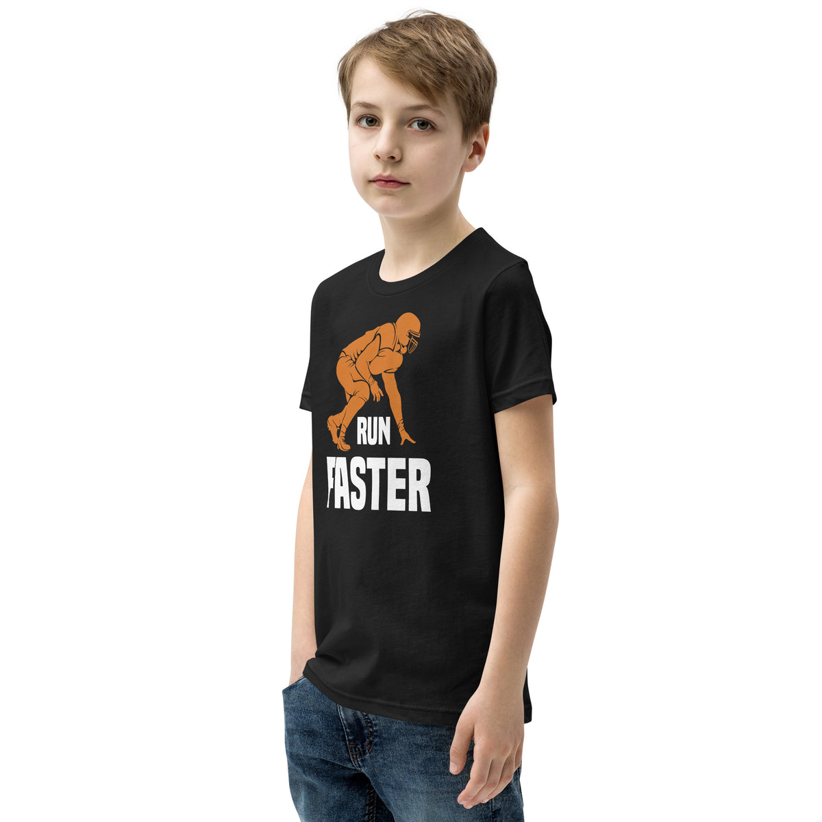 Run Faster Football Kids T-Shirt