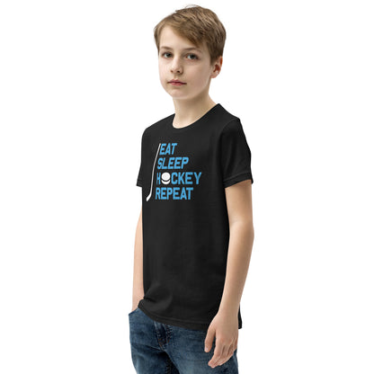 Eat Sleep Hockey Repeat Kids T-Shirt