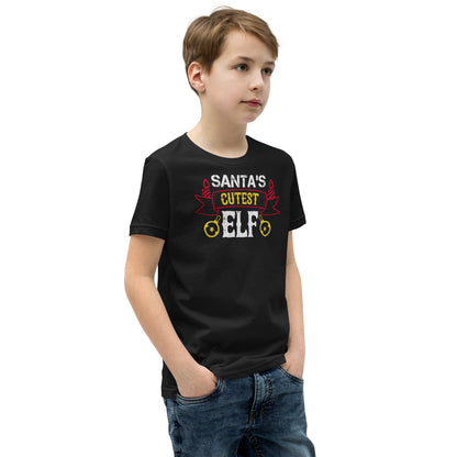 Santa's Cutest Elf Christmas Kids T-Shirt