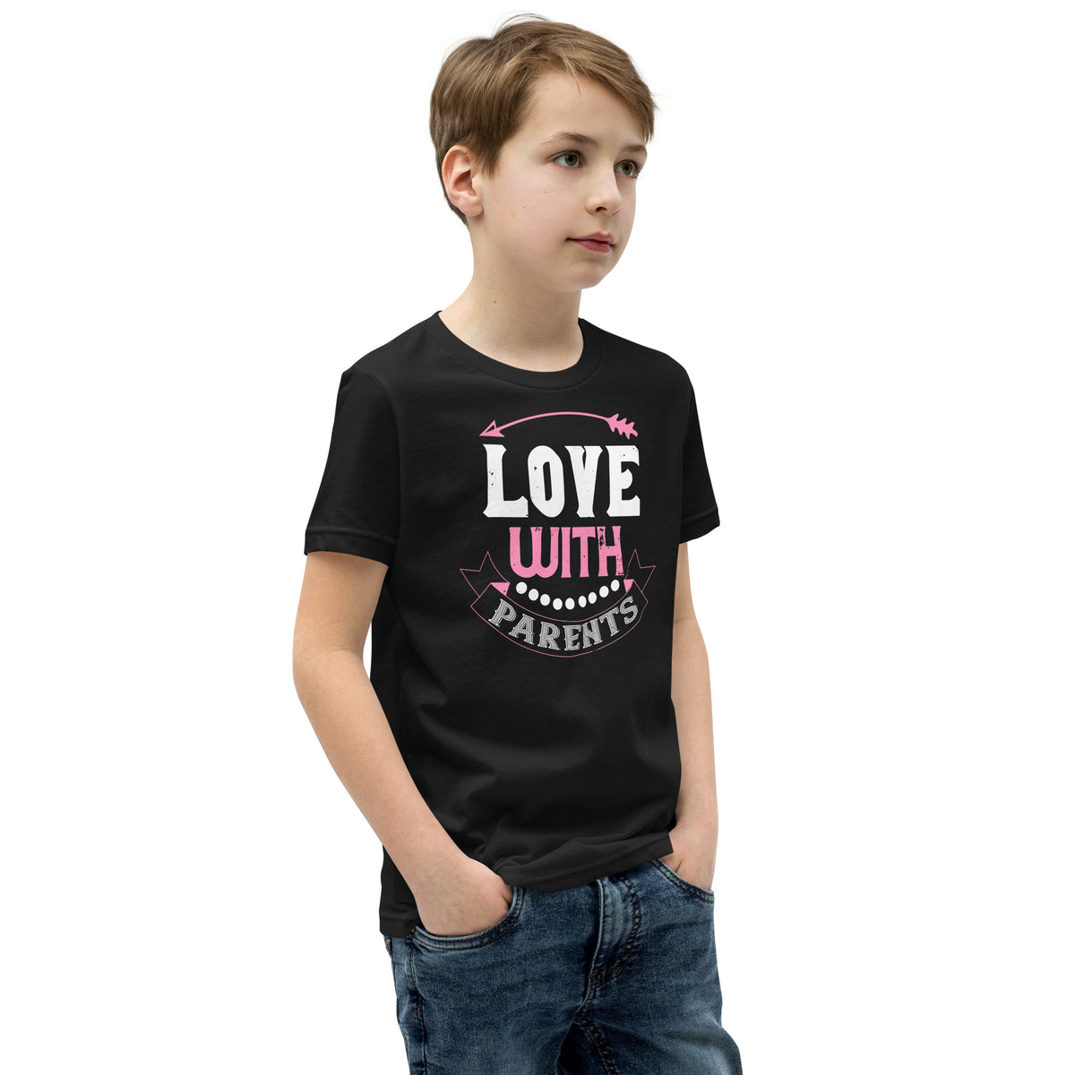 Love with Parents Valentine's Day Kids T-Shirt
