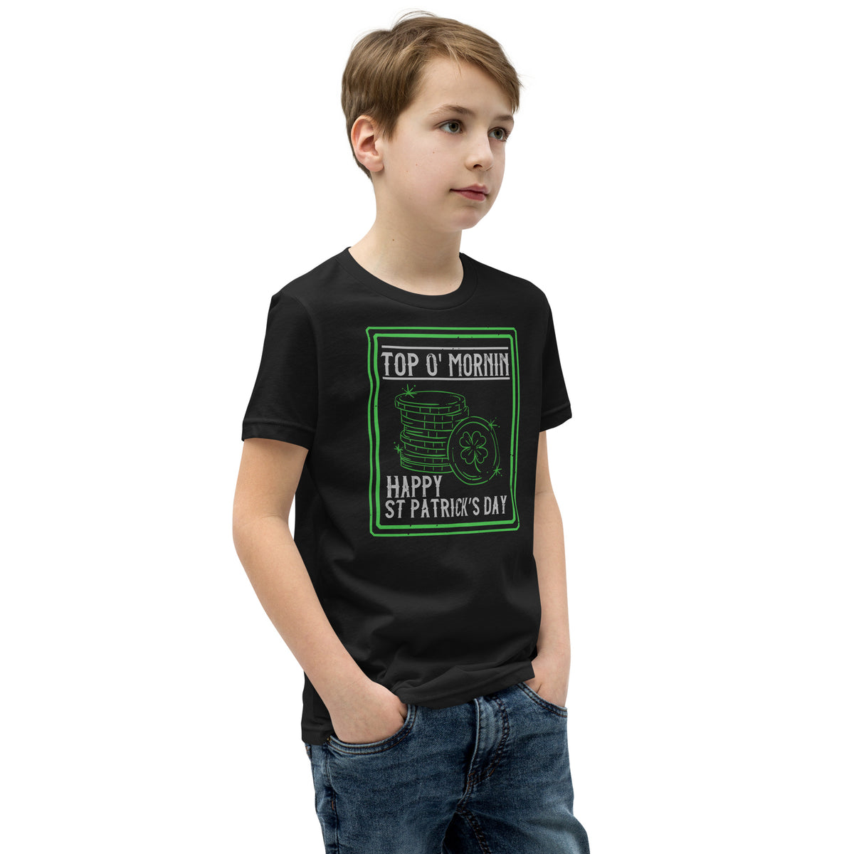 Top O' Mornin' Happy St. Patrick's Day Kids T-Shirt