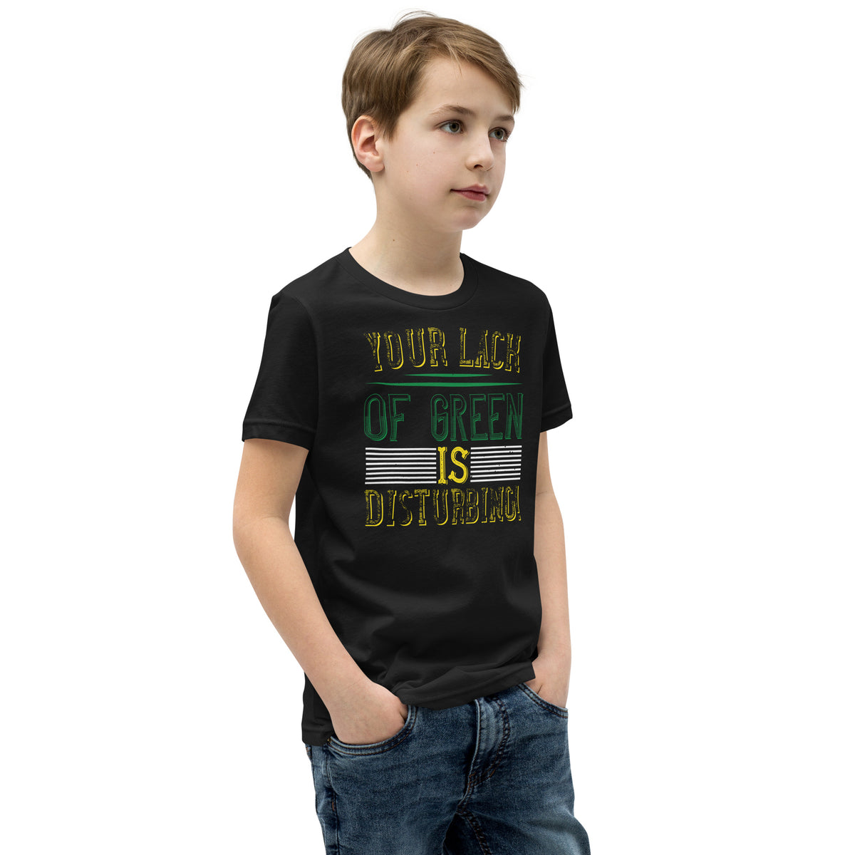 Your Lack of Green Is Disturbing! St. Patrick's Day Kids T-Shirt