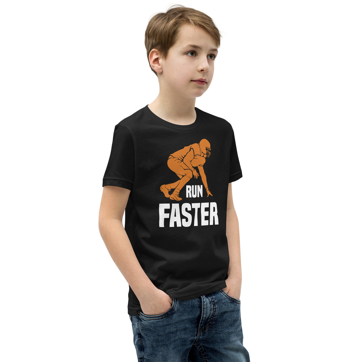 Run Faster Football Kids T-Shirt